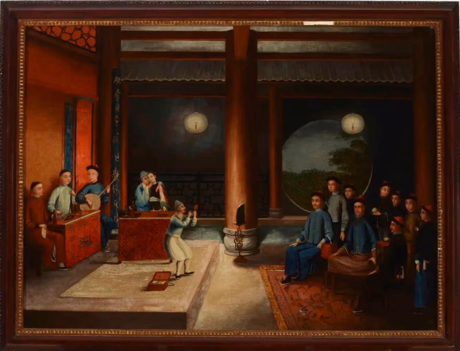佚名, 《变魔术》, 19世纪早期, 布本油彩, 60.1x80.8cm